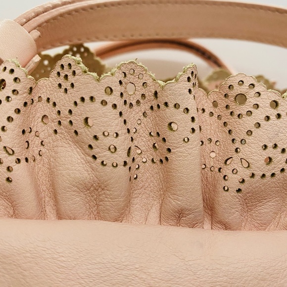 Roberta Gandolphi Italian Leather Purse Pastel pink - Picture 3 of 12